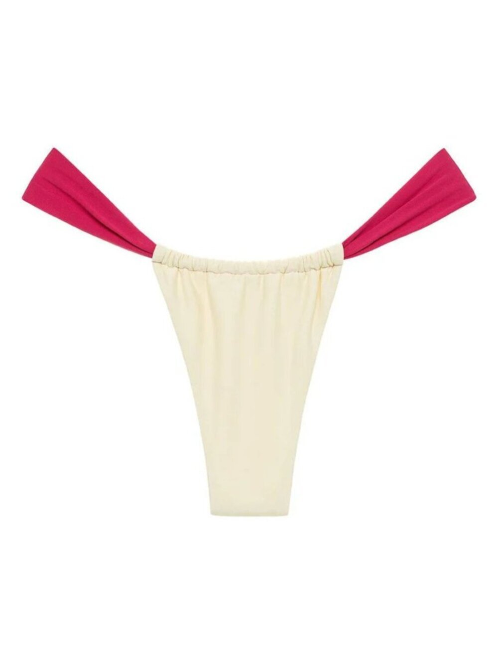 New! Montce Cream Raspberry Binded Sandra Bikini Bottom Medium 39309